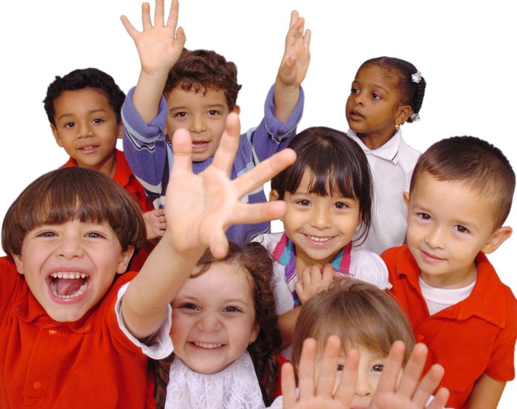 Clase de preparación de exámenes para niños
