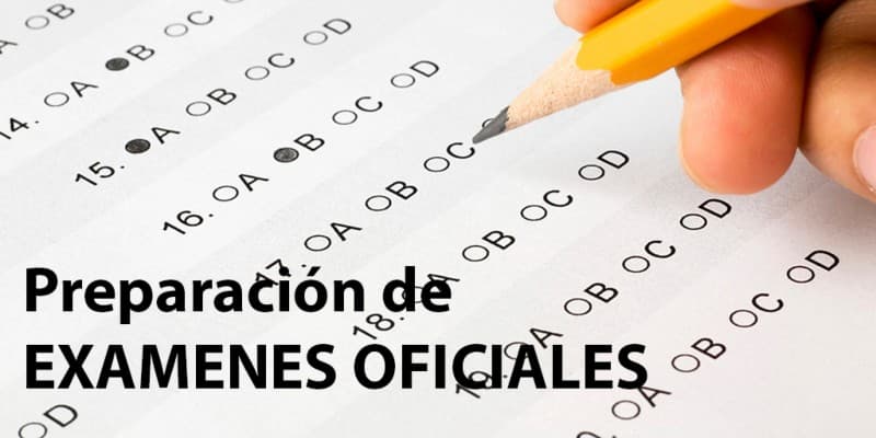 Matriculación en exámenes oficiales
